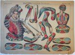 Jean Charles Pellerin (1756-1836) - [Antique game, trekpop, jumping jack] Pantins, Polichinelle & Arlequin, published ca. 1920.