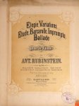 Rubinstein, Anton: - [Op. 104, Nr. 4] Elegie, Variations, Etude, Barcarolle, Impromptu, Ballade pour le piano. Op. 104. No. 4. Barcarolle