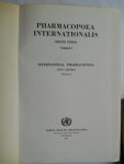 World Health Organization - Pharmacopoea internationalis International Pharmacopoeia, 3 delen
