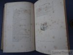 Grandville, Jean-Jacques et M. Quitard. - Grandville. Cent proverbes. Texte par trois têtes dans un bonnet. [Avec 51 planches de Grandville, coloriées à la main].
