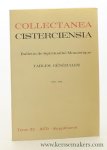 Collectanea Cisterciensia: - Collectanea Cisterciensia. Bulletin de Spiritualite Monastique. Tables Générales Analytique - Onomastique 1959 - 1970. Collectanea Cisterciensia: - Collectanea Cisterciensia. Bulletin de Spiritualite Monastique. Tables Générales Analytique - Onomastique 1959 - 1970.