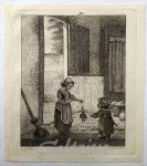 MARE, PIETER DE (1757-1796), - Two children with a doll
