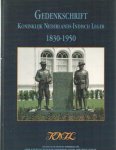 Meel, P. van - Gedenkschrift Koninklijk Nederlands-Indisch Leger 1830 - 1950