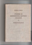 PRAZ, Mario. - Studies in Seventeenth-Century Imagery. Volume two. A Bibliography of Emblem Books.