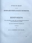 Bierens de Haan, D. - Oration 1863 | Over de magt van het zoogenaamd onbestaanbare in de wiskunde. Oratie Leiden D. Bierens de Haan.