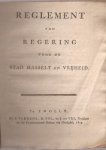 - Reglement van regering voor de stad Hasselt en vrijheid.