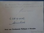 Dantine, A. / Hanoteau, P. (ills.) - Avec nos condamnés politiques à Merxplas. "Achtung!" (Avec envoi!)