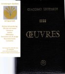 Leopardi, Giacomo - Oeuvres. Oeuvres en prose. Preface par J.Bertrand