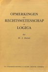 ROMBACH, J. - Opmerkingen over rechtswetenschap en logica.
