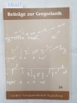 Agustoni, Luigi und Rupert Fischer (Hrsg.): - Beiträge zur Gregorianik : Forschung und Praxis : Band 24 :