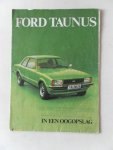  - Ford Taunus in een oogopslag uitklapplaat