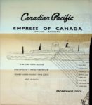 Canadian Pacific - Deckplan Canadian Pacific Empress of Canada