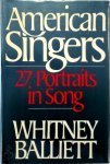 Whitney Balliett - American singers 27 Portraits in Song
