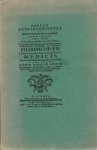 Andreas Dominus Sassenus - Breves Animadversiones  In Pharmacopaeam Bruxellensem Editam Anno 1702