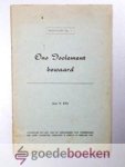 Bas, H. - Ons isolement bewaard --- Brochure no. 1