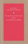 Montaigne, Michel de - De sporen van het vuur. Essays over liefde en wellust.
