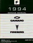  - 1994 Chevrolet Camaro, Pontiac Firebird Service Manual book 2 of 2