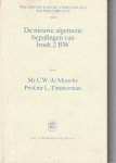 C.W. de Monchy & L. Timmerman - Nieuwe algemene bepalingen van boek 2 BW - Preadvies + Verslag