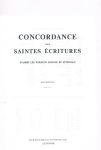  - Concordance des Saintes Ecritures  Huitieme Edition