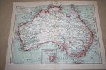  - Oude kaart van Australië  - circa 1905
