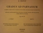 Dont; Jakob (1815–1888) - Gradus Ad Parnassum; Helft 1; Op 38 A/B (Redactie: Rados)