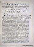 FAGEL, GASPAR, NYENBURG, J. VAN & SCHADÉ, JASPER, - Propositie, eertijds gedaen aen de Ed. Mog. Heeren Staten van Vriesland, nopende de separatie van 't stadhouderschap. Door den heer Gaspar Fagel. Waardig om in dees tijd te leesen. FAGEL, GASPAR, NYENBURG, J. VAN & SCHADÉ, JASPER, - Propositie, eertijds gedaen aen de Ed. Mog. Heeren Staten van Vriesland, nopende de separatie van 't stadhouderschap. Door den heer Gaspar Fagel. Waardig om in dees tijd te leesen.