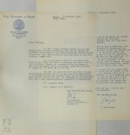 WEISGERBER, Jean - Jean Weisgerber aan Hugo Claus (nov. / dec. 1968) 2 originele gesigneerde, getypte brieven n.a.v. 'Hugo Claus: Experiment en traditie'