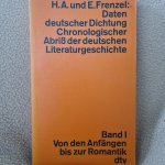 H.A. und E. Frenzel - Daten deutscher Dichtung I 3101