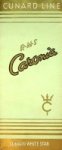 Cunard White Star - Brochure Cunard Line R.M.S. Caronia