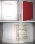 SACHER, PAUL, - Musikhandschriften aus der Sammlung Paul Sacher. Festschrift zu Paul Sachers siebzigstem Geburtstag. In Verbindung mit Ernst Lichtenhahn und Tilman Seebass herausgegeben von F. Hoffmann-La Roche & Co. A.G.