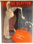 NN, Erik (Zeichnung) - Lustige Blätter Nr. 16 59.Jahrgang 1944: Souvenier of Teheran. Erfolgreiche Reise Churchills der Grossen. 'Europa an Moskau - Invasion für Moskau - Badoglio-Schiffe an Moskau! Um Gottes willen, was wird er mir denn noch mitgebracht haben!'