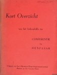 Algemeen Regeeringscommissariaat Borneo en De Groote Oost - Kort overzicht van het behandelde ter conferentie te Denpasar