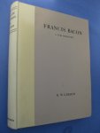 Gibson, R.W. - Francis Bacon. A Bibliography of his Works and of Baconiana.