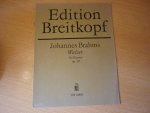 Brahms; Johannes (1833 – 1897) - Walzer fur Klavier; Op.39