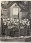 Zijl velt, van Anthony, (Anthony van Zijlvelt, 1640-1700) - [Antique etching and engraving, economic history, maths, University 17th century, 1691] Title on top "celeberrimorum virorum qui de re nummaria scripsere, verae effigies", portrait of men who wrote about finance, Johannes Fredericus Gronovius ...