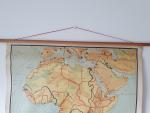 R. Bos; K. Zeeman - Afrika; plattegrond; landkaart; schoolkaart