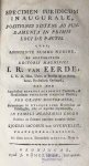 Overveldt, Sjoerd Jacobus, uit Franeker - Specimen iuridicum inaugurale, positiones sistens ad fundamenta [...] Groningen J. Römelingh 1810