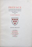 Larbaud, Valery. - Préface a un recueil de notes sur quelques poetes Français.