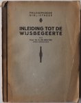 Bruyne E de - Inleiding  tot de wijsbegeerte