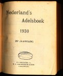  - Nederland`s Adelsboek 1930 (28e jaargang)