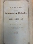  - Verslag gedaan door Burgemeester en Wethouders aan den gemeenteraard van Middelburg naar aanleiding van art. 182 der Gemeentewet. 1860