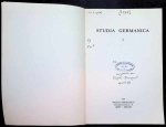 P. De Keyser, W. Pée, W. Couvreur - Studia Germanica I - XXII volledige uitgave 22 delen