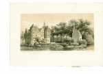 Craandijk, J. & Schipperus, P.A. - Kasteel Croij. Originele getinte litho.