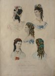 - La mode illustrée Originele litho Coiffures de Me. Boutin, Mon. Croisat