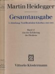 Heidegger, Martin - Gesamtausgabe I. Abteilung: Veröffentliche Schriften 1910-1976: Band 13: Aus der Erfahrung des Denkens