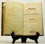 BLASSMANN, GEORG - Prolegomena der spekulativen Naturwissenschaft.