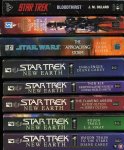 CAREY, Diane / GRAF, L. / OLTION, Kathy and Jerry / RUSCH, Kristine / SMITH, Dean / FOSTER, Alan / DILLARD, J. / ANDERSON, Kevin - Star Trek. New Earth Book 1,3,4,5 and 6. + The approching Storm + Bloodthirst + Tales of the bounty hunters.