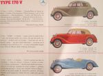 n.v.t., 3-talig D/E/F - originele folder (geen reprint) van Mercedes Benz uit 1936, met de series 170V,  170H, 200, 230, 290, 500 N, 500 K en 770; totaal 21 modellen afgebeeld, plus enkele grootformaat foto`s van motor/techniek