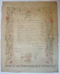  - [Nieuwjaarswensch / New Year Wishes, 1864] Wm. Smitz. Sliedrecht. New year's wish card, dated 1864, 1 p.