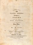 Hill, Henry: - A Fourth set of 24 Favorite Melodies, Arranged as Trios, for two flutes, and Piano Forte